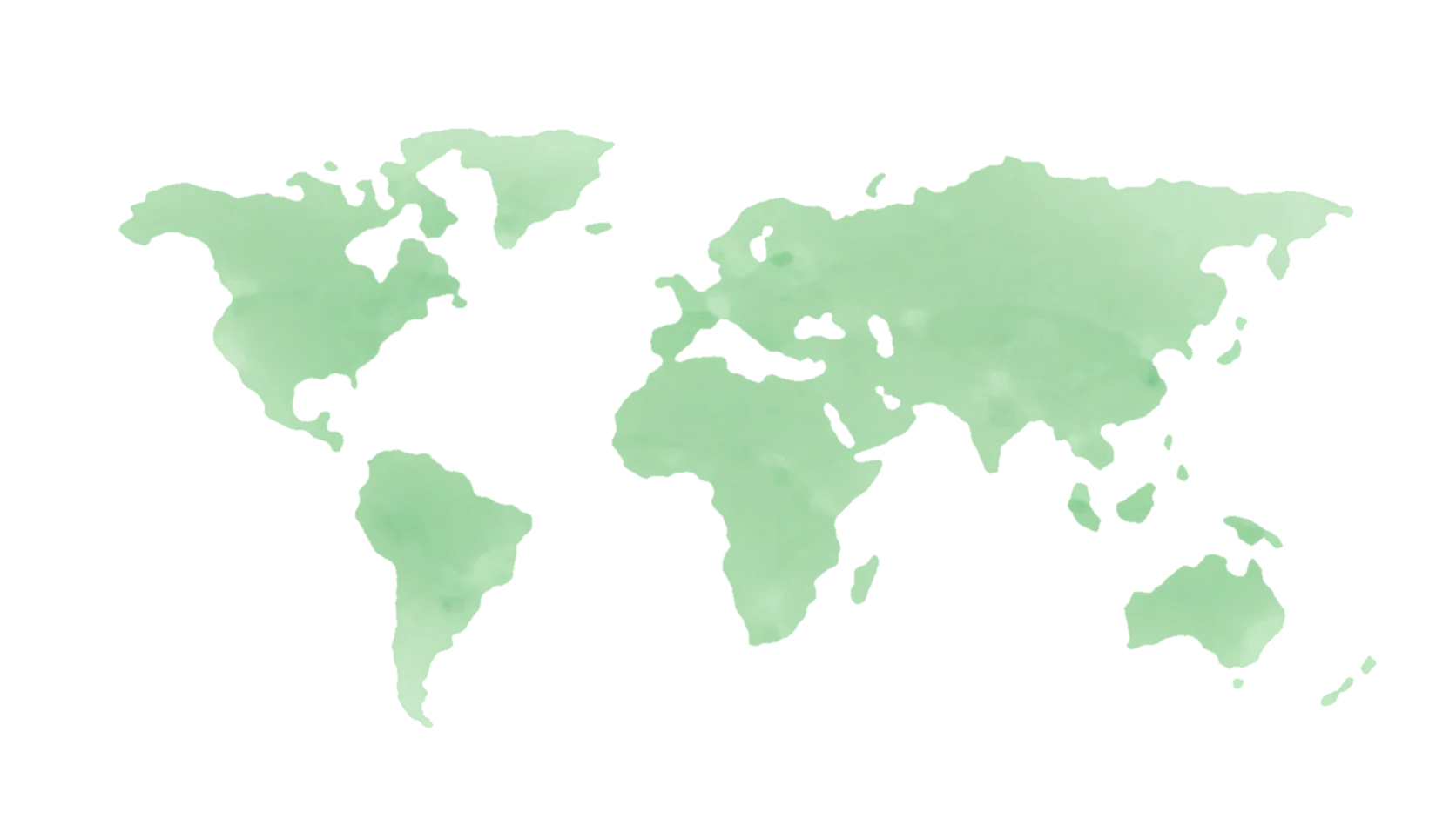 World map with international connection routes between production regions and destination markets